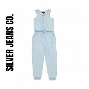 098 Silver Jeans Co. 5 Year Old Girl Light Blue Jumpsuit